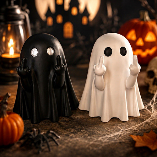 Halloween ghost figurine funny - halloween,