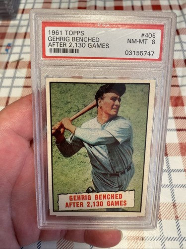 1961 topps lou gehrig 405 - 1961,