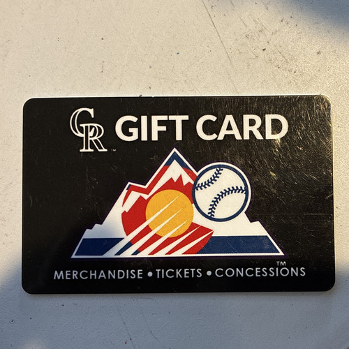 Colorado rockies gift card - rockies,