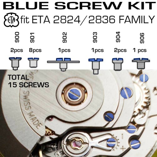 Blue screw kit fit orignial - fit,