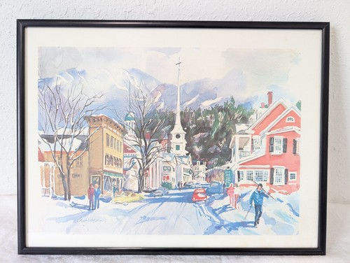 Framed watercolor cecile - framed,
