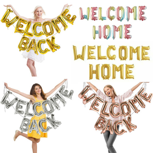 Welcome home letter baloon - home,