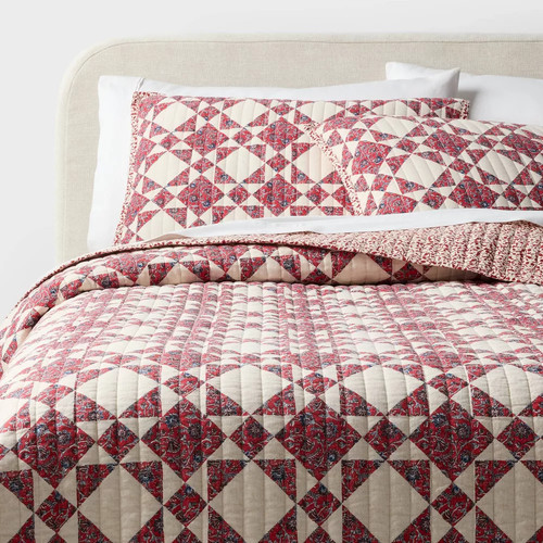 Full queen patchwork - quilt, set