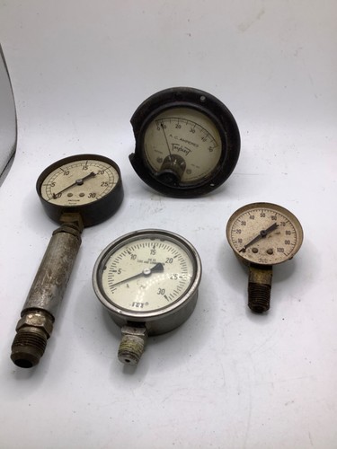 Lot vintage gauges vacuum - 4,