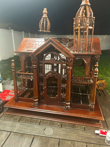 Large brown wooden - brown, victorian