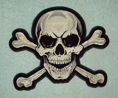 Large back patch skull - large,