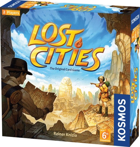 Lost cities card game with - game,