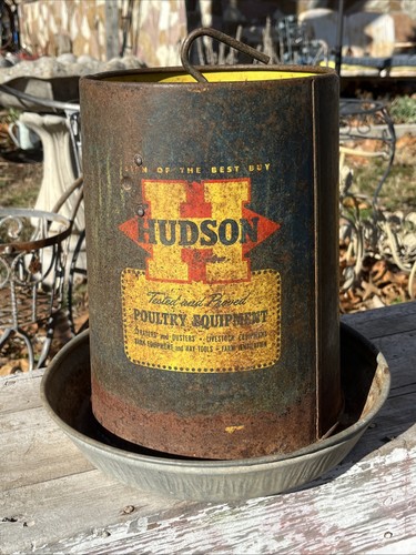 Vtg painted hudson poultry - painted,