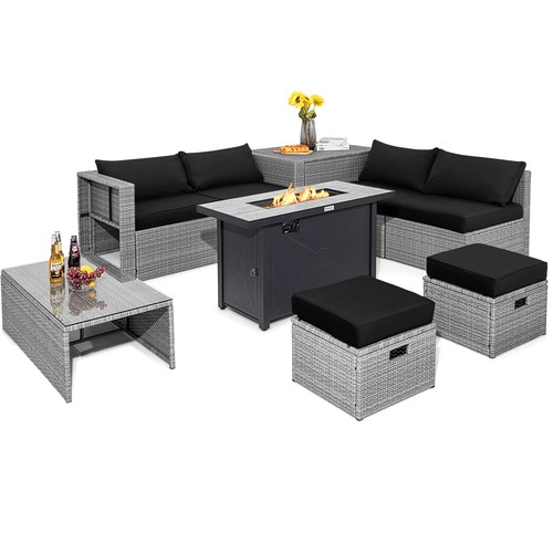 Pcs patio rattan furniture - 9,