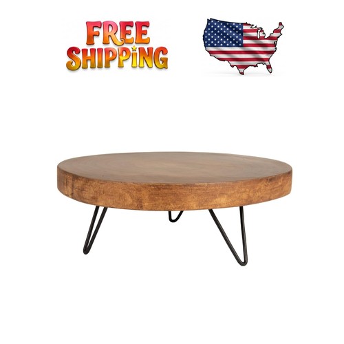 Rustic paulownia wood pedestal - paulownia,