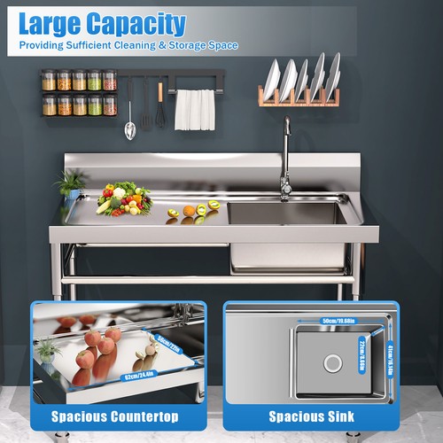 Commercial kitchen sink prep - kitchen,