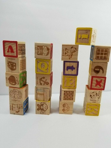 High quality wood - quality, alphabet