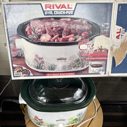 Vtg rival qt floral oval - rival,