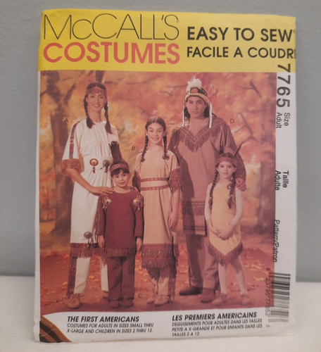 Mccall costumes 7765 - costumes, native