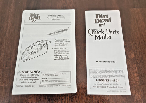 Dirt devil spot scrubber - devil,