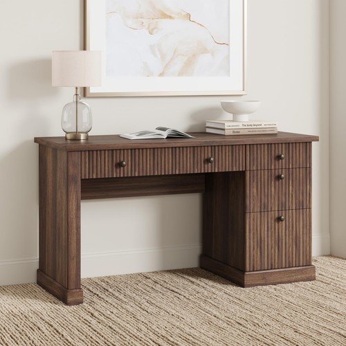 Fluted home office desk - fluted,