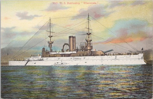 Lithograph navy uss - lithograph,