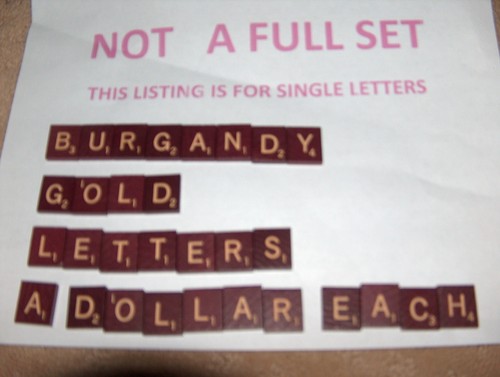 Cent burgundy gold letters - cent,