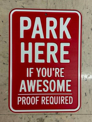Park here your awesome - here,
