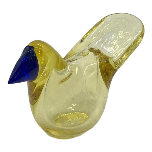 Iittala glasswork yellow - glasswork, bird