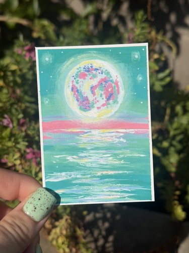 Aceo print whimsical ocean - print,