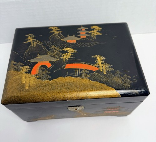 Vtg asian wood lacquer - vtg, jewelry