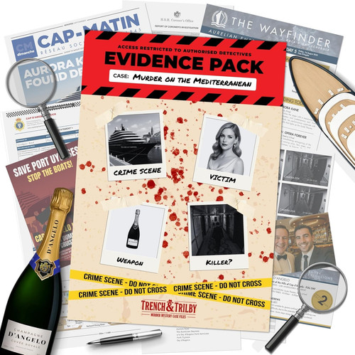 Murder mystery game cold case - mystery,