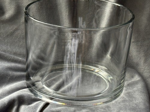 Heavy clear glass cylinder - clear,