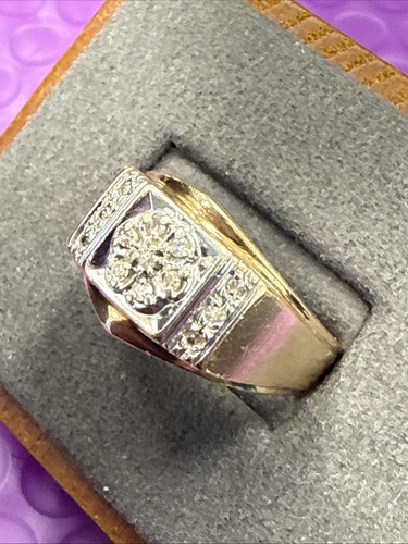 Beautiful mens 10k gold - mens,