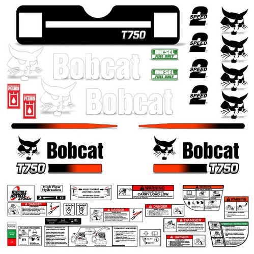 Decal kit fits bobcat t750 - fits,