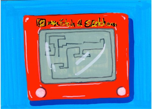 90s nostalgic etch sketch - 90s,