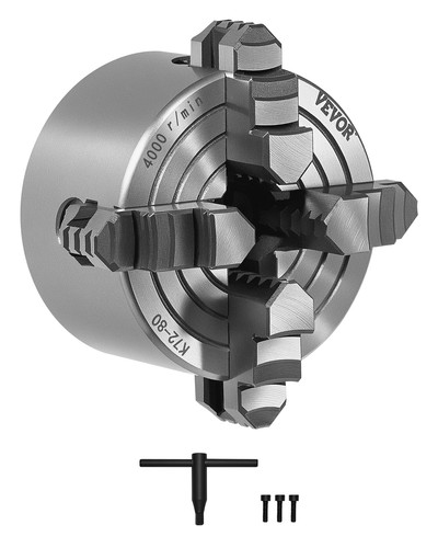 Inch jaw lathe chuck - inch, 4-jaw