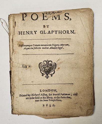 1639 henry glapthorne poems - 1639,