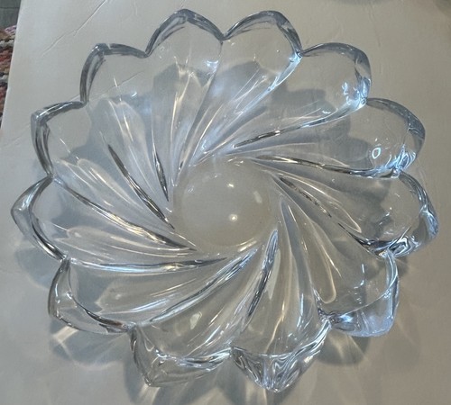 Vintage glass bowl heavy - glass,