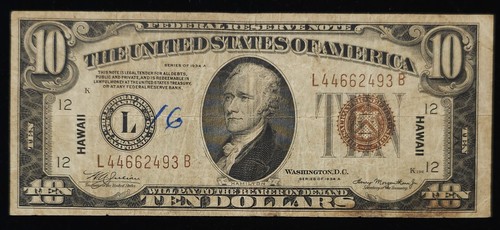 1934a series 10 federal - 1934a,