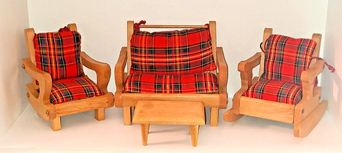 Wood rocking chair couch - rocking, &