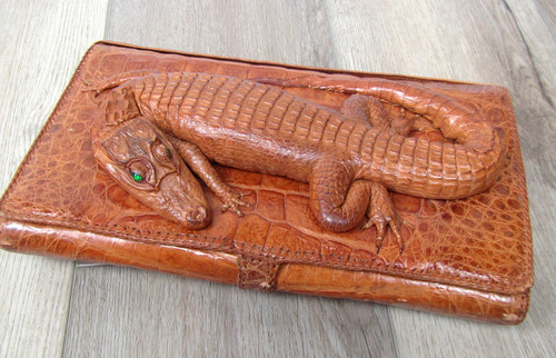 Vintage real baby alligator - baby,