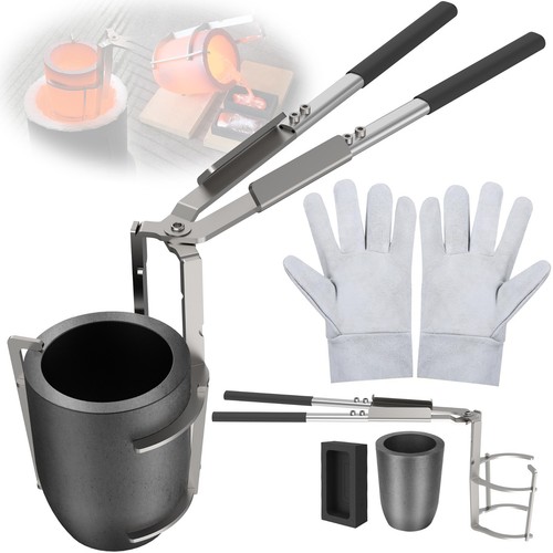 10kg crucible tongs set - crucible,
