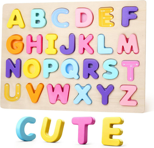 Alphabet puzzles wooden - puzzles,
