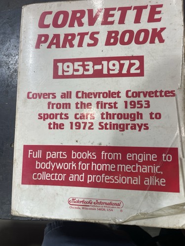 Corvette parts book - 53-72,