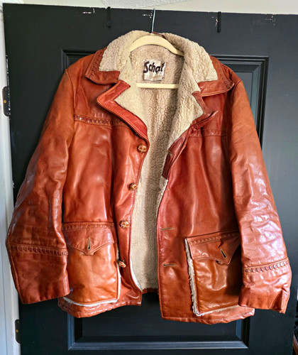 Schott men brown - brown, leather