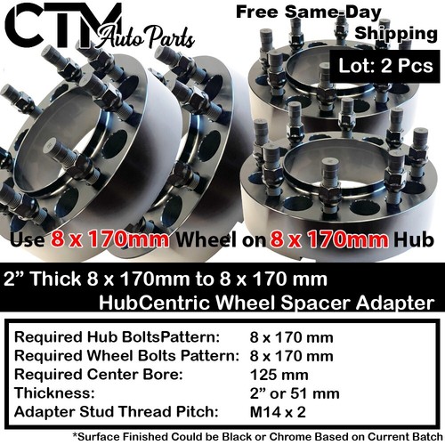 Thick 8x170mm hubcentric - 4x, 2"