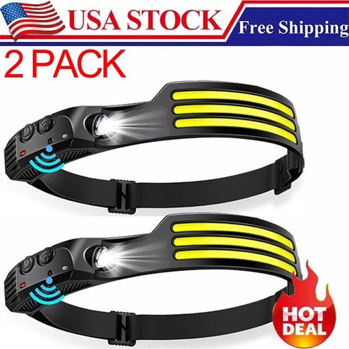 2pack headlamp cob led - 2pack,