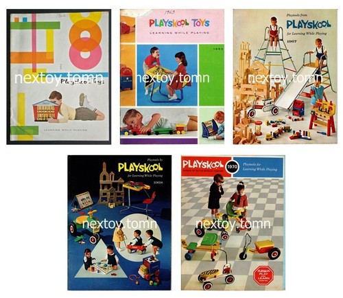 Playskool vintage catalogs - catalogs, (5)