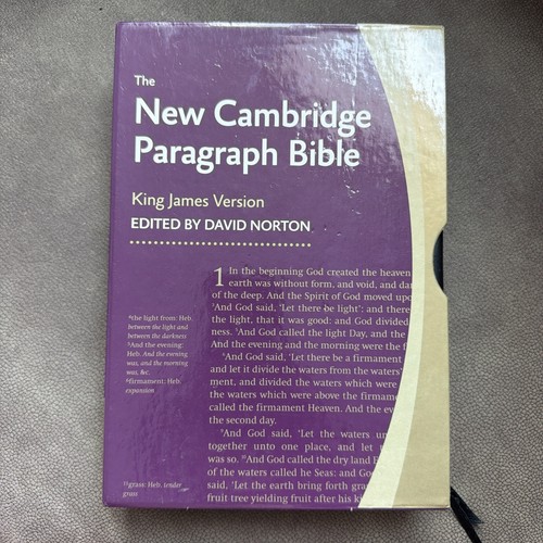 New cambridge paragraph bible - new,