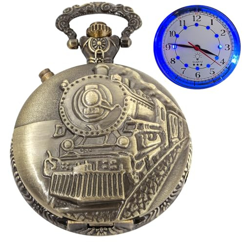 Pocket watch with led - watch, lights