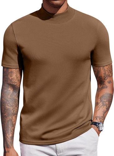 Men short sleeve mock - men's,