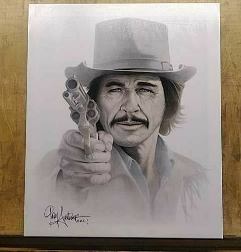 Charles bronson painting by - charles,