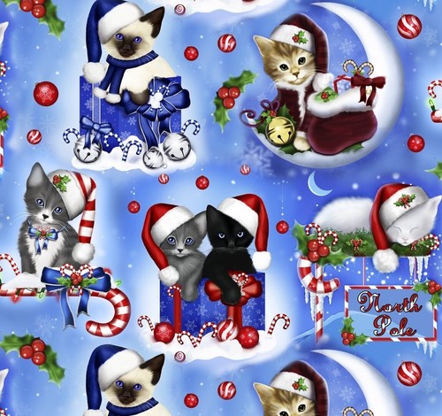 Feline drive fabric christmas - drive,