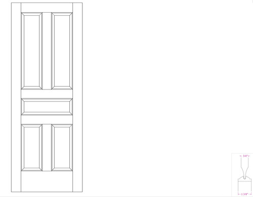 White oak traditional raised - oak,
